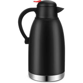 SSAWcasa Thermal Coffee Carafe 68oz Double Wall Vacuum Coffee Flask Stainless Steel Insulated Pot, 12 Hour Heat Retention/24 Hour Cold (Black)